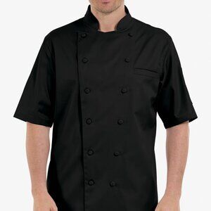 Chef Uniforms Men's 100% Egyptian Cotton 2-Pocket Traditional Chef Coat, Size M
